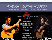 Tablet Screenshot of americanguitarmasters.com